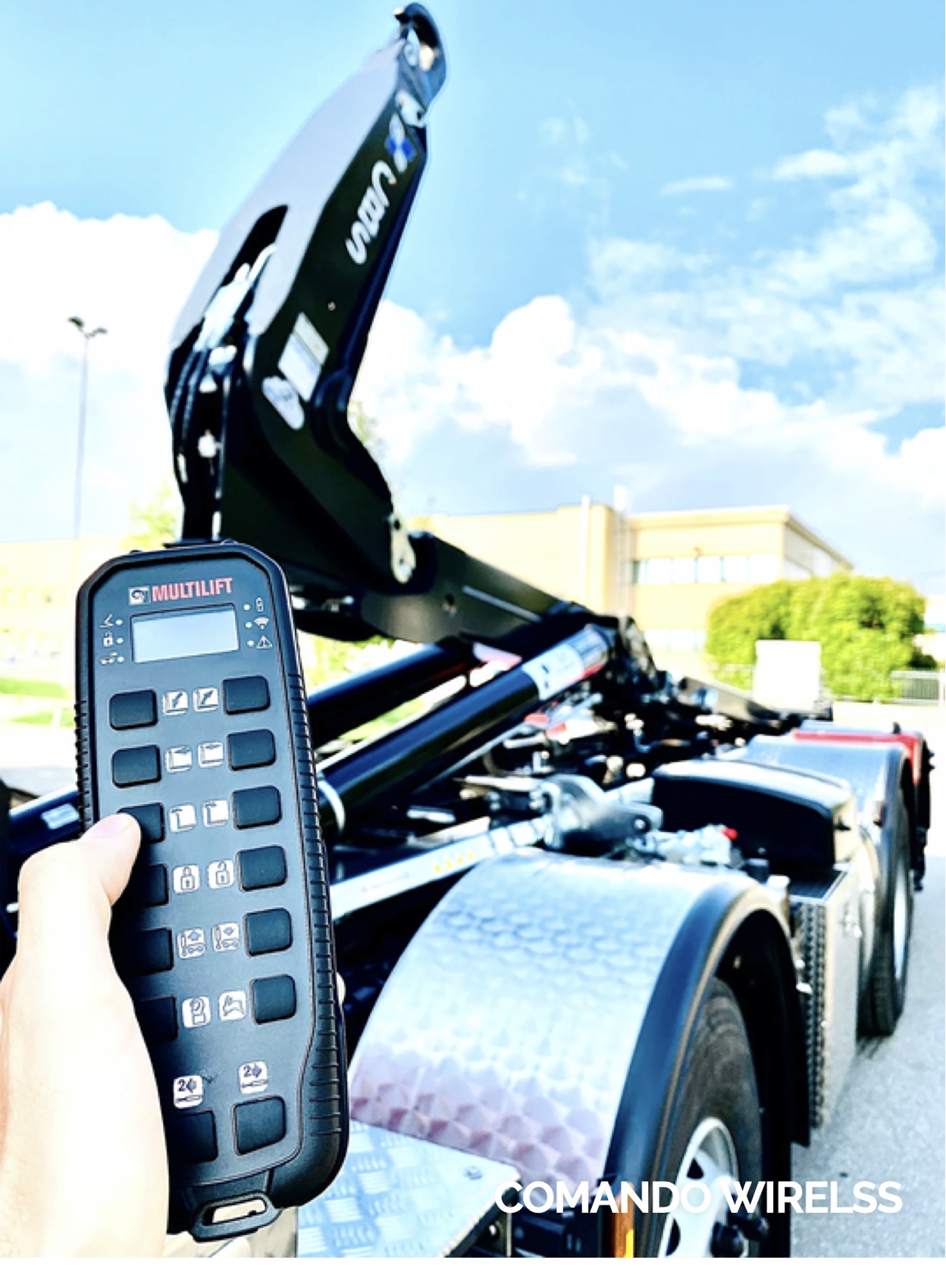 Comando wireless per attrezzatura Multilift