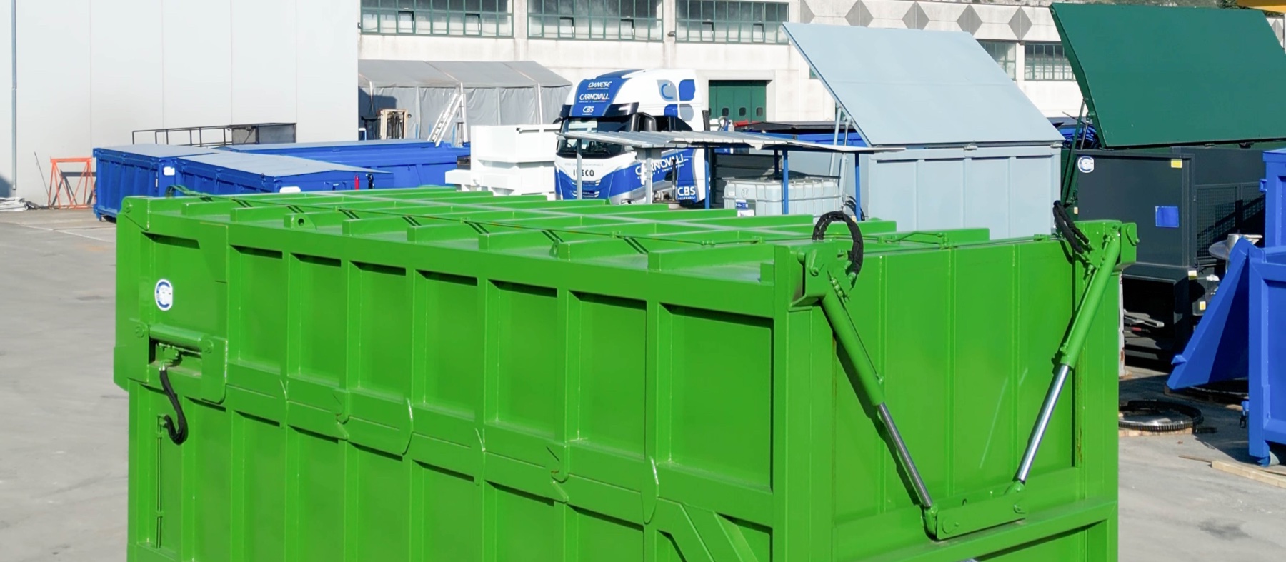 Container scarrabile in acciaio prodotto da Carnovali