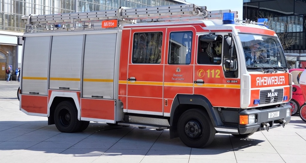 Mezzo antincendio in servizio